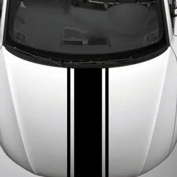 Adesivo Tira Longa Capa Tampa Auto Reflexiva Etiqueta do Carro de Corrida de Carro esportivo DIY Elegante Estilo Adesivos Tuning Acessórios