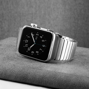 Alça de Metal Para a Apple faixa de Relógio de 45mm 41mm 44mm 42mm 38mm 40mm correa iwatch pulseira de 44mm 40 42 38 apple relógio 7 SE 6 5 4 3 2