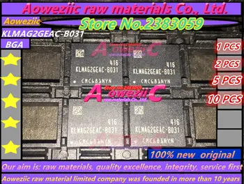Aoweziic 100% novo original KLMAG2GEAC-B031 BGA curso de mestrado erasmus MUNDUS fonte de 16GB chip KLMAG2GEAC B031