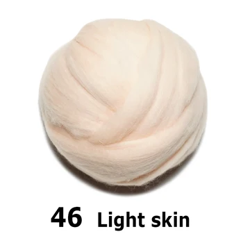 artesanal de Feltro de Lã para feltragem 50g de Luz pele Perfeita em Feltro da Agulha de 46#