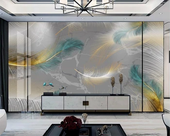 beibehang Personalizado moderna de nova luz de luxo em mármore cor de fumaça pena de fundo papel de parede papel de parede papier peint