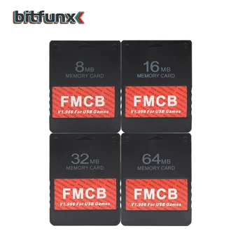Bitfunx FMCB Cartão de Memória para o Console PS2 USB HDD Jogos de Vídeo Retro Gaming Apoio Jogos de PS1 PS2