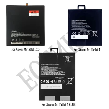 BN60 BN80 BM60 Tablet Bateria de Substituição Para Xiaomi Pad2 3 PAD4 4Plus Mipad1 Capacidade Original de Reparação de Parte Baterias