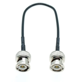 BNC macho Para BNC macho plug Adaptador de Conector Rf Antena Coaxial Rg174 Jumper cabo coaxial cabo de Extensão