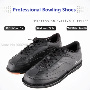Boliche Profissional Sapatos De Homens Macio Calçado Antiderrapante Sola Do Tênis Masculino Respirável Formadores De Microfibra Couro Tamanho Do Calçado