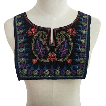 Bordados étnicos estilo antigo colar de costura de apliques tecido DIY artesanato, vestuário suprimentos de materiais acessórios 1 peça para venda