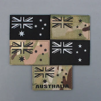 Camuflagem IR Nylon Reflexiva Patches Austrália, Nova Zelândia Adesivos Braçadeira Tático Emblema do Exterior Para o Saco de Roupa