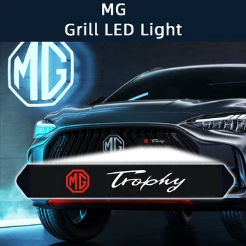 Carro de Grelha da Decoração do DIODO emissor de Personalizar a Lâmpada de Luz de Cabeça TROFÉU de Placa de identificação Para MG MG3 MG5 MG6 ZS HS UM GT Acessórios do Exterior
