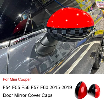 Carro Porta do Lado do Espelho capas Para Mini Cooper S JCW F54 F55 F56 F57 F60 2015-2019 Espelho Retrovisor Protetora do Adesivo Shell