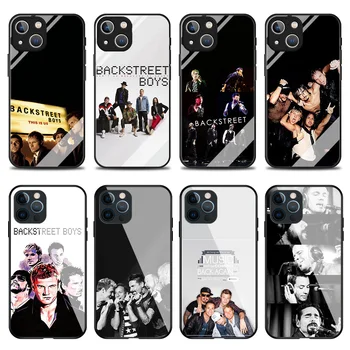 Case Para Iphone 14Pro 12 13 11 Pro Max 7 8 Plus XR XS X Mini SE Backstreet Boys BSB Tampa de Vidro Temperado Shell Iphone14 Fundas