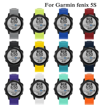 Clássico Pulseira Para o Garmin Fenix 5 ANOS macio esporte Banda de Silicone Para o Garmin Fenix 6S smart Watch Liberação Rápida de moda Correia de Pulso