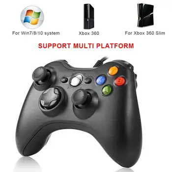 Controle de jogo Para Xbox 360 USB com Fio Controlador Para XBOX Para Windows 7 / 8 / 10 com Fio de Jogo Joystick Controlador Gamepad Joypad