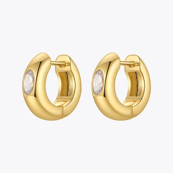 ENFASHION Geométricas Brincos Para Mulheres Simples Piercing Earings Amigos Presentes de Ouro Cor Pendientes Moda Jóias E211339