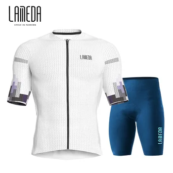 LAMEDA novo ciclismo roupas de manga curta masculino seca rápido, jaqueta de verão estrada de montanha de bicicleta Predominante terno Personalizado