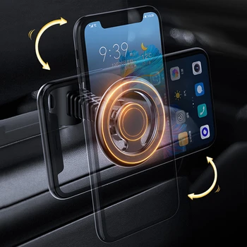 Magnéticos fortes, Titular do Telefone no Carro do Anel Ímã Suporte para o iPhone 14 1 Samsung Mi Telefone Universal do Assento de Montagem Para Magsafe 2022