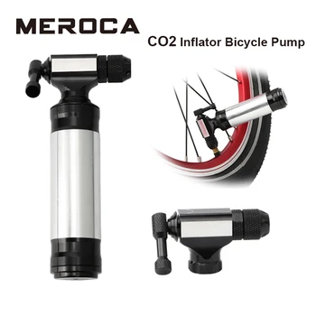 MEROCA CO2 Inflador Bomba de Bicicleta Sem Cartuchos de Mini BTT de Ciclismo de Estrada de Mão, Bomba de Bicicleta bicicleta Kit de Reparação de Pneus