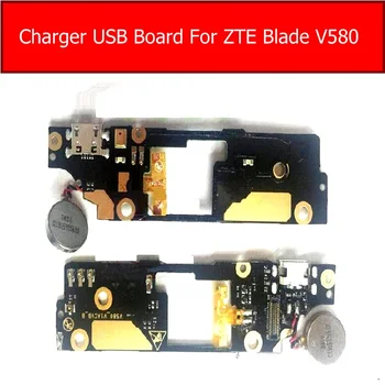 Microfone e Carga porta USB da Placa Para ZTE Blade V580 V Plus Doca Carregador de Jack a bordo do Módulo Com a Vibração do Motor Flex de Reparação