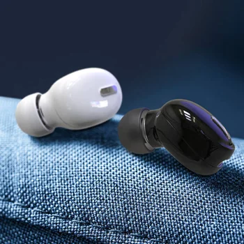 Mini Fones de ouvido sem Fio Bluetooth compatível 5.0 Fone de ouvido Estéreo de Som Fone de ouvido Sport Auscultadores com Microfone
