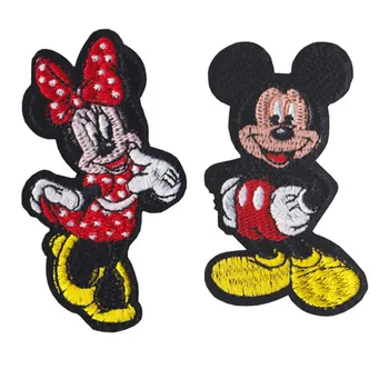 Minnie Mouse de Engomadoria Patches Disney Quente Mickey Transferências de Roupas Patch Cartoon DIY de Costura, Roupas de Saco Decration Autocolante Presente