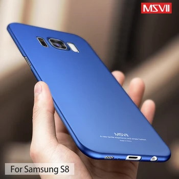 MSVII Casos Para Samsung Galaxy S8 Caso Slim Fosco Coque Para Samsung Galaxy S8 Mais Rígido Tampa do PC Para o Samsung S8 S 8 Plus Caso