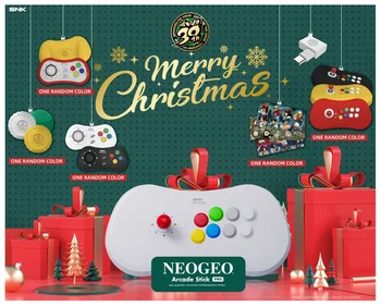 Neogeo Arcade Stick Pro Natal Edition Pack - HDMI e Gamelinq PS3 PS4 Switch Conectividade de Atualização SNK Luta Controlador