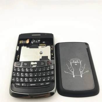 Novo Original Carcaça Completa para BlackBerry 9700 Carcaça Traseira da Bateria Capa +Teclado +do Lado do Botão de + Logo