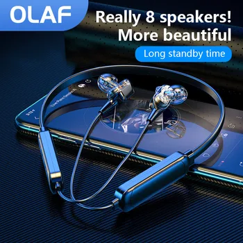 Olaf Bluetooth 5.2 sem Fio, Fones de ouvido Fones de ouvido TWS Magnético Decote Fones de ouvido IPX9 Esporte Impermeável Fone de ouvido com Micphone