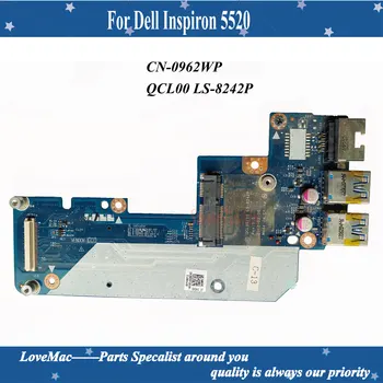 Original CN-0962WP PARA Dell Inspiron 5520 Vostro 3560 Portátil USB LAN Placa de Adaptador de conector 962WP QCL00/10 LS-8242P Testado