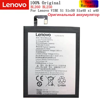 Original Lenovo Novo de Alta qualidade BL250 / BL260 bateria Batterie para Lenovo VIBE S1 S1c50 S1a40 s1 a40