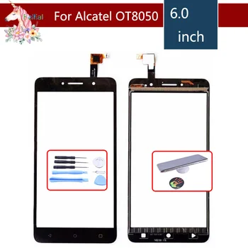 Para o Alcatel One Touch Pixi 4 OT-8050D OT8050 8050D 8050 Digitador da Tela de Toque do Sensor Exterior de Vidro da Lente de Substituição do Painel