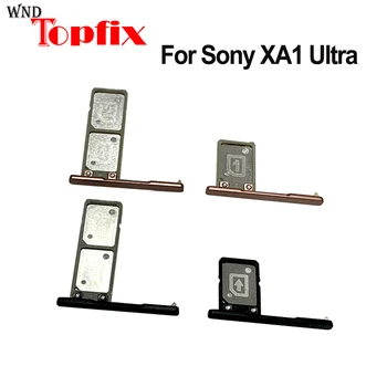 Para Sony Xperia XA1 Ultra Titular do Cartão SIM Bandeja de Suporte da Bandeja de Cartão Slot de Adaptador Para Sony C7 Bandeja do Cartão SIM Peças de Reparo