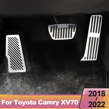 Para Toyota Camry XV70 2018 2019 2020 2021 2022 Carro Acelerador de Gás Pedais de Freio Pedal em apoio para os Pés para Não Escorregar Almofada cobre Acessórios