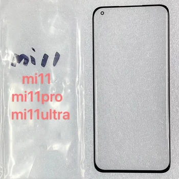Para Xiaomi Mi 11 de Tela Mi11 Pro Mi11 Ultra Frente da Tela de Toque Com a OCA do Painel de LCD Substituição da Tampa de Vidro