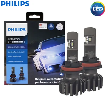 Philips Ultinon Pro9000 LED H8 H11 H16 Carro da Luz de Névoa de 5800K Branco Fresco +250% Luminosos, com Lumileds Lâmpada LED Auto 11366U90CWX2 2pcs