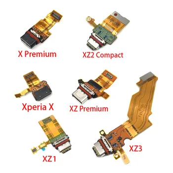 Porta de Carregamento USB Dock Conector da Placa do cabo do Cabo flexível Para Sony Xperia X XZ XZ1 XZ2 Compacto Premium XZ3 Placa USB de Peças de Reparo