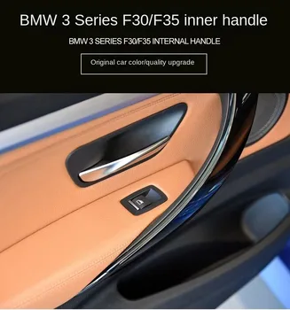 Preto Bege Carbono Dianteiro Traseiro Esquerdo/Direito do Interior do Carro Porta Interna Alça de Puxar a Tampa Para a BMW F30 F80 F31 F32 F33 F35 2013-2018