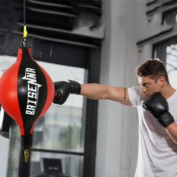 PU Punching Ball de Pêra Saco de Boxe de Treinamento de Velocidade de Reação de Bolas de Velocidade de Muay Thai de Soco de Boxe Fitness Equipamentos Esportivos de Formação
