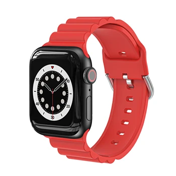 Pulseira de Silicone Para Apple faixa de Relógio de 45mm 49mm 42mm 38 41 44 milímetros correa pulseira bracelete iWatch série Ultra 8 7 2 3 4 5 6 se