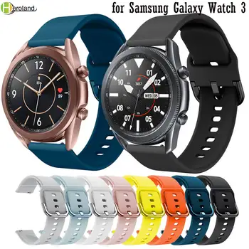 Pulseira de Silicone Para Samsung Galaxy watch 3 45mm 41 42 mm 46 mm Cinta Esporte Smart Pulseiras Pulseira de 20mm 22mm Watchstrap