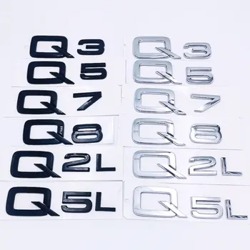 SQ5 SQ7 SQ3 P5 P7 P8 Q2L Q5L carta adesivos de carros da Audi S Q Série Retrofit Acessórios Deslocamento de Trás do Tronco Decorativo