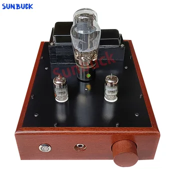 Sunbuck 32Ω-600Ω 2.0 1W Tubo de Vácuo Amplificador Amplificador 0 Ruído 6N3 6N5P GE5670 6080 Tubo de Vácuo Amplificador de fones de ouvido