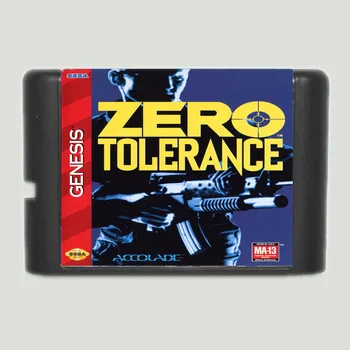Tolerância Zero 16 bits MD Cartão de Jogo Para o Sega Mega Drive Para Gênesis