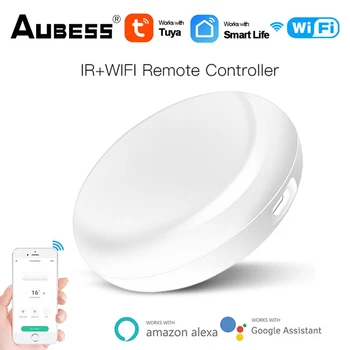 Tuya WiFi IR controle Remoto para Ar condicionado TV, Smart Home Infravermelho Universal de Vida Inteligente de Controle para o Alexa Inicial do Google