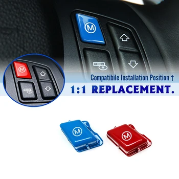Vermelho, Azul, Volante Desportivo M Modelo de Botão do Interruptor Para a BMW 1 3 Série E81 E82 E87 E88 2004-2011 E90 E92 E93 M1 M3 2007-2013