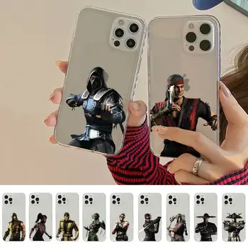 Yinuoda Mortal Kombat Caso de Telefone Para o iPhone 14 13 12 11 Pro Max XS X XR SE de 2020 6 7 8 Plus Mini Capa Protetora