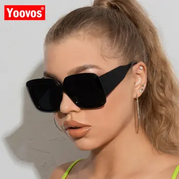 Yoovos 2022 Luxo Óculos De Sol Das Mulheres Do Vintage Praça De Óculos Para Mulheres/Homens Da Marca Do Designer De Óculos Mulheres Retro Gafas De Sol Mujer